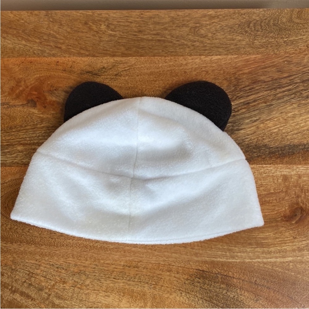 VTG Y2K Punch Brand Panda Bear Fleece Winter Hat Ears - Picture 1 of 12